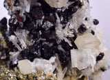 4.3 cms PYRITE QUARTZ SPHALERITE APATITE SCHEELITE CRYSTALS PERU MINERAL SPECIMEN