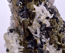 Load image into Gallery viewer, 4.3 cms PYRITE QUARTZ SPHALERITE APATITE CRYSTALS PERU MINERAL SPECIMEN
