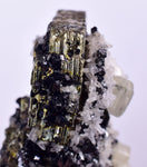 4.3 cms PYRITE QUARTZ SPHALERITE APATITE SCHEELITE CRYSTALS PERU MINERAL SPECIMEN