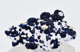 9.5cms BLUE FLUORITE QUARTZ CRYSTALS HUANGGANG MINES CHINA KB159