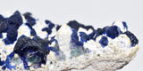 9.5cms BLUE FLUORITE QUARTZ CRYSTALS HUANGGANG MINES CHINA KB159
