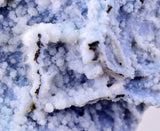 6.9cms BLUE CHALCEDONY MORDENITE STALACITE CRYSTALS INDIA TRANSLUCENT TB209