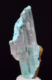 3cms GEM ATACAMITE CHRYSOCOLLA INSIDE SELENITE CRYSTAL LILY MINE PERU  TB212