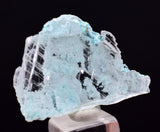 2.8cms GEM CHRYSOCOLLA INSIDE SELENITE CRYSTAL LILY MINE PERU  TB213
