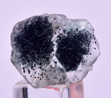 1.9cms BOULANGERITE CRYSTAL FLUORITE PERU MILPO PERU BB459