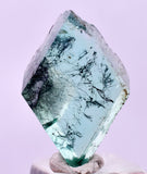 1.9cms BOULANGERITE CRYSTAL FLUORITE GEOCRONITE PERU MILPO PERU BB461