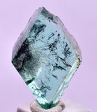 1.9cms BOULANGERITE CRYSTAL FLUORITE GEOCRONITE PERU MILPO PERU BB461