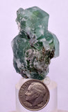 4.5cms GREEN FLUORITE PYRITE CRYSTALS PERU MILPO PERU KB161