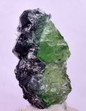 3.5cms GREEN FLUORITE PYRITE CRYSTALS PERU MILPO PERU KB166
