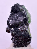 3.5cms GREEN FLUORITE PYRITE CRYSTALS PERU MILPO PERU KB166
