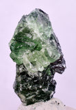 3.5cms GREEN FLUORITE PYRITE CRYSTALS PERU MILPO PERU KB166
