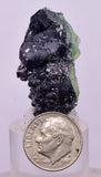 3.5cms GREEN FLUORITE PYRITE CRYSTALS PERU MILPO PERU KB166