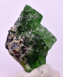 3.8cms GREEN FLUORITE PYRITE CRYSTALS PERU MILPO PERU KB168