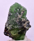 3.8cms GREEN FLUORITE PYRITE CRYSTALS PERU MILPO PERU KB168