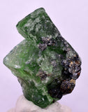 3.8cms GREEN FLUORITE PYRITE CRYSTALS PERU MILPO PERU KB168