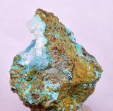 5cms DRUZY CHRYSOCOLLA PERU COPPER 2000 DISCOVERY MINERAL DB163