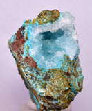 5cms DRUZY CHRYSOCOLLA PERU COPPER 2000 DISCOVERY MINERAL DB163