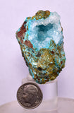 5cms DRUZY CHRYSOCOLLA PERU COPPER 2000 DISCOVERY MINERAL DB163