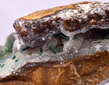 10.6cms ATACAMITE DRUZY CHRYSOCOLLA CHRYSTAL LILY MINE PERU MINERAL DB166