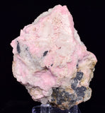 7.7cms RHODOCHROSITE PAGODA CALCITE CRYSTALS JORDANITE (?) GALENA PERU RB719