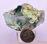 5cms ATACAMITE CRYSTAL SELENITE CHRYSOCOLLA LILY MINE PERU MINERAL AB303