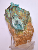 15cms DRUZY CHRYSOCOLLA SELENITE PERU COPPER 2000 DISCOVERY DB168
