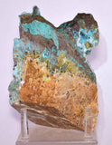 15cms DRUZY CHRYSOCOLLA SELENITE PERU COPPER 2000 DISCOVERY DB168