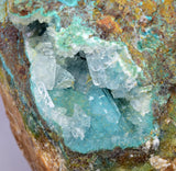 15cms DRUZY CHRYSOCOLLA SELENITE PERU COPPER 2000 DISCOVERY DB168