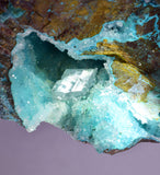 15cms DRUZY CHRYSOCOLLA SELENITE PERU COPPER 2000 DISCOVERY DB168