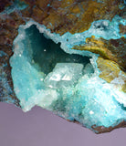 15cms DRUZY CHRYSOCOLLA SELENITE PERU COPPER 2000 DISCOVERY DB168