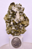 15 PIECES EPIDOTE QUARTZ CRYSTALS PERU CLUSTER COLLECTOR GREEN COLOR MINERAL CB235