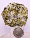 15 PIECES EPIDOTE QUARTZ CRYSTALS PERU CLUSTER COLLECTOR GREEN COLOR MINERAL CB235
