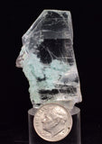 4.7cms GEM CHRYSOCOLLA INSIDE SELENITE CRYSTAL LILY MINE PERU  TB216