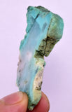 16.5grs GEM SILICA CHRYSOCOLLA CHALCEDONY SCENIC ROUGH SLAB NEW FIND PERU SB210
