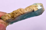 13.7grs GEM SILICA CHRYSOCOLLA CHALCEDONY SCENIC ROUGH SLAB NEW FIND PERU SB212