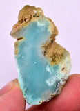 9.8Grs GEM SILICA CHRYSOCOLLA CHALCEDONY SCENIC ROUGH SLAB NEW FIND PERU SB213