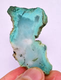 16.5grs GEM SILICA CHRYSOCOLLA CHALCEDONY SCENIC ROUGH SLAB NEW FIND PERU SB210