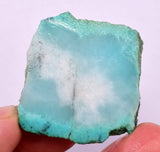 14.9grs GEM SILICA CHRYSOCOLLA CHALCEDONY SCENIC ROUGH SLAB NEW FIND PERU SB211