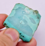 14.9grs GEM SILICA CHRYSOCOLLA CHALCEDONY SCENIC ROUGH SLAB NEW FIND PERU SB211