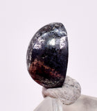 3.5ct GEM CABOCHON SILVER MINERAL ACANTHITE PYRARGYRITE PERU UCHUCCHACUA BB467