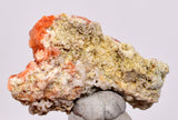 3.3 cms RED ORANGE ZEOLITE STILBITE LAUMONTITE CALCITE CRYSTALS PERU FB97