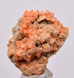 2.8 cms RED ORANGE ZEOLITE STILBITE LAUMONTITE CALCITE CRYSTALS PERU FB99