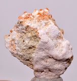 2.8 cms RED ORANGE ZEOLITE STILBITE LAUMONTITE CALCITE CRYSTALS PERU FB99