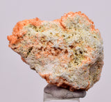 3.2 cms RED ORANGE ZEOLITE STILBITE LAUMONTITE CALCITE CRYSTALS PERU FB100