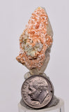 3.7 cms RED ORANGE ZEOLITE STILBITE LAUMONTITE CALCITE CRYSTALS PERU FB101