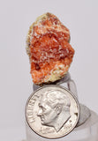 2.5 cms RED ORANGE ZEOLITE STILBITE LAUMONTITE CALCITE CRYSTALS PERU FB102