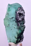 4.4cms GREEN FLUORITE SLAB BOULANGERITE CRYSTALS PERU MILPO PERU KB170