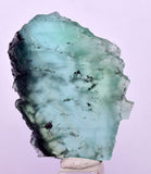 4.4cms GREEN FLUORITE SLAB BOULANGERITE CRYSTALS PERU MILPO PERU KB170