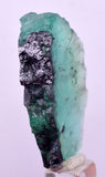 4.4cms GREEN FLUORITE SLAB BOULANGERITE CRYSTALS PERU MILPO PERU KB170