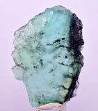 4.4cms GREEN FLUORITE SLAB BOULANGERITE CRYSTALS PERU MILPO PERU KB170